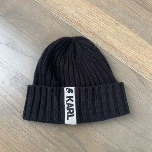 Karl Lagerfeld Black Beanie